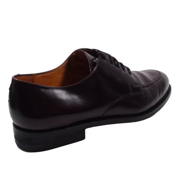 COLE HAAN Men's Apron Split Toe Lace Up Dress Derby Cordovan Leather Shoes 9M - Picture 6 of 12